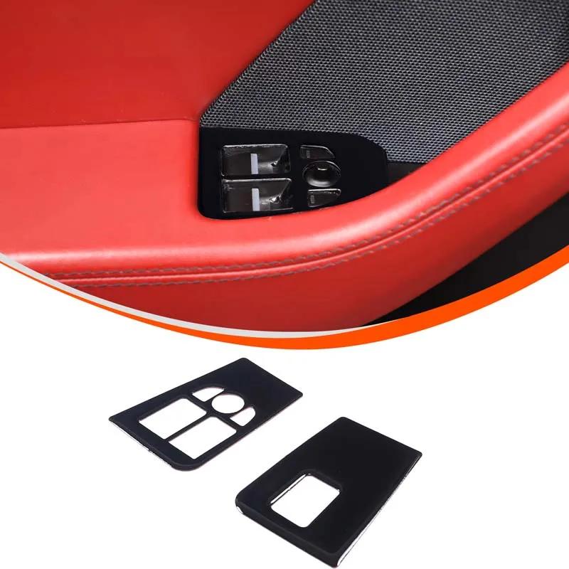 For Jaguar F-TYPE 2013-2026 PVC Glossy Black Interior Modification Center Control Trim Strip Door Trim Sticker Car Accessories