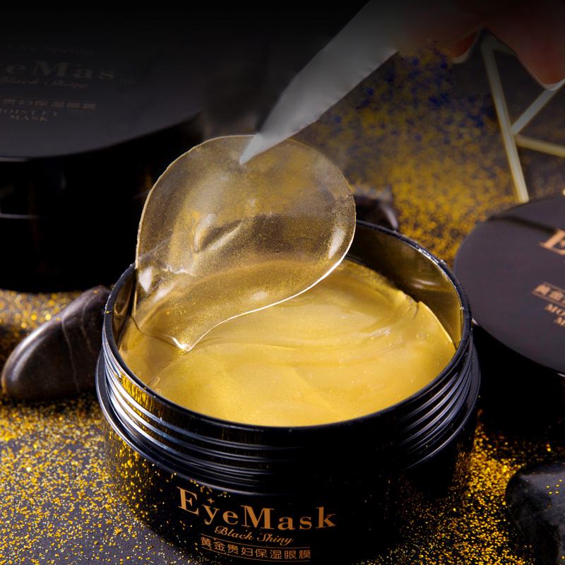 60pcs Gold Crystal Collagen Eye Mask Remove Dark Circles Gel Mask Eye Care Anti Wrinkle