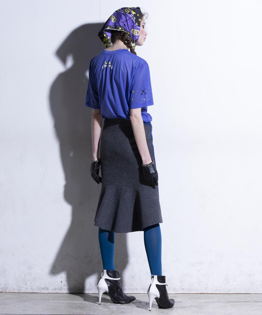 GREEDILOUS Blue One-Point T-Shirt