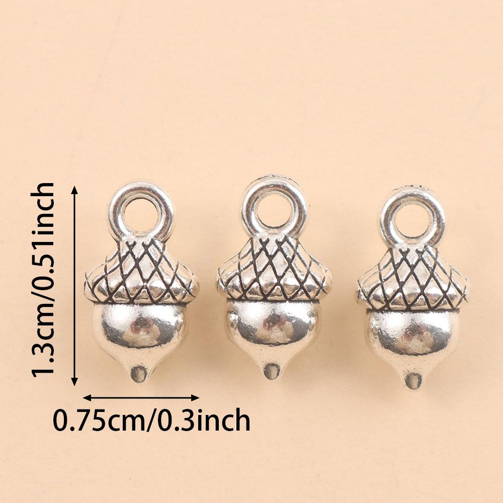 20/40/60 Stück Legierungsmaterial Tibetanischer Anhänger Legierung Tibetanischer eichelförmiger Anhänger Anhänger Anhänger Anhänger DIY Schmuckherstellungsprozess