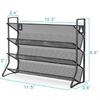 Silver wire kitchen storage rack cabinet four-layer spice rack punched spice bottle storage storage rack spice rack