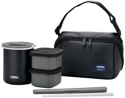 Thermos Termal Öğle Yemeği Kutusu Go Matte Siyah MTBK Yaklaşık. 0.8 DBQ-362