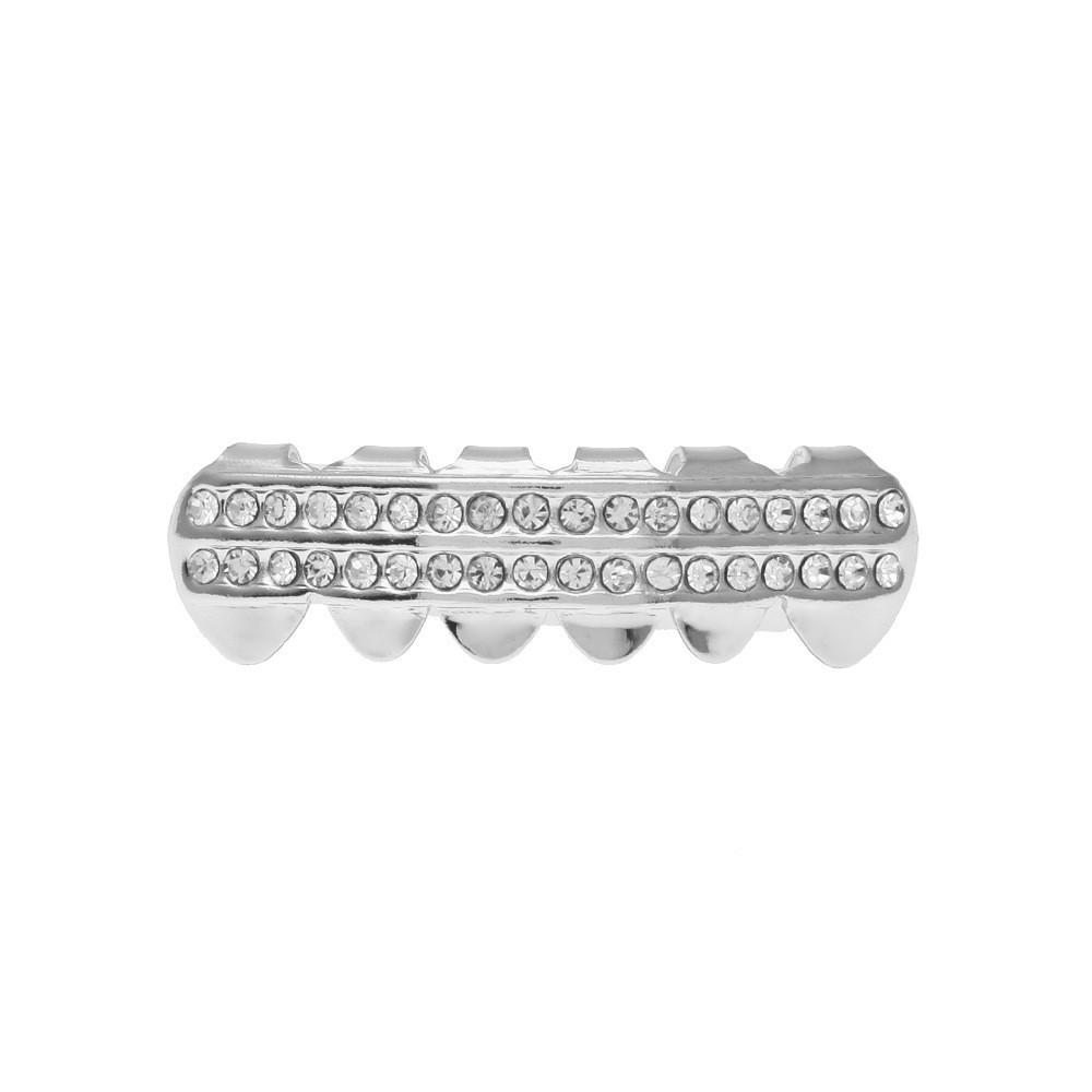 Factory Direct Jewelry Braces Diamond Plated Rap Braces Teeth Grills