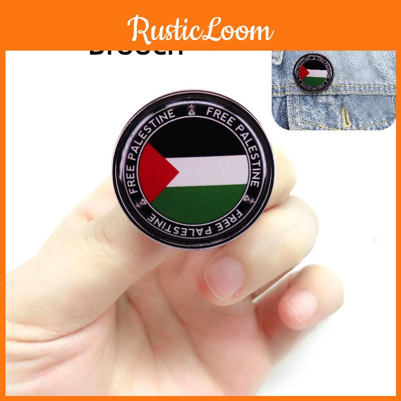 Palestinian Flag Pin Alloy Badge Jewelry For Men And Women European-american Style
