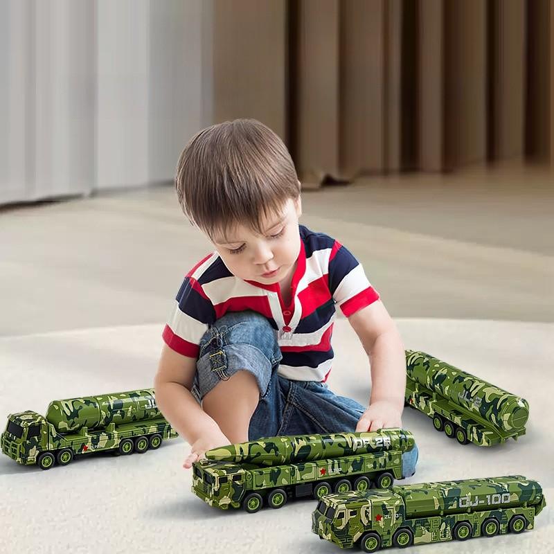 Alloy Missile Toy With Inertia Movement For Children Kids Boys Interactive Play