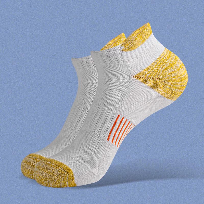 Chaussettes de Course Respirantes en Coton Peigné pour Femmes – Absorbantes la Sueur, Amorties et Courtes pour le Sport et le Badminton