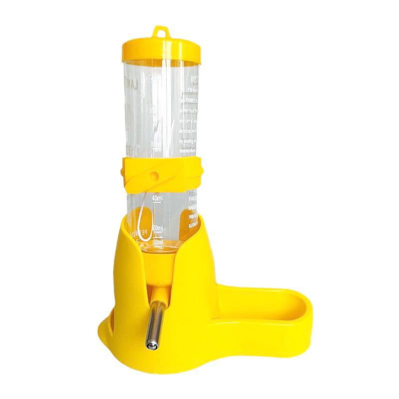 Small Pet Water Bottle and Food Bowl Set for Hamsters, Chinchillas, Rabbits, and Hedgehogs