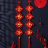 2024 Velvet Chinese Knot Couplet New Year Pendant – Festive Décor