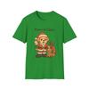 Unisex Softstyle T-Shirt Paws and Claus Funny Christmas Dog Reindeer Holiday Tee