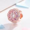 Neue Mode Kupfer Roségold Platinierte Blumen Perlen Anhänger Kompatibel Mit Authentischen Charm-Perlen Armbändern Damenschmuck Geschenk