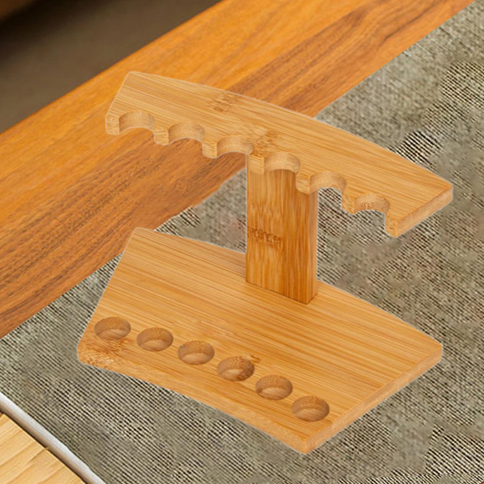 

Подставка для палочек благовоний, съемный элегантный органайзер для дома, йоги 6 Holes_Light Wood