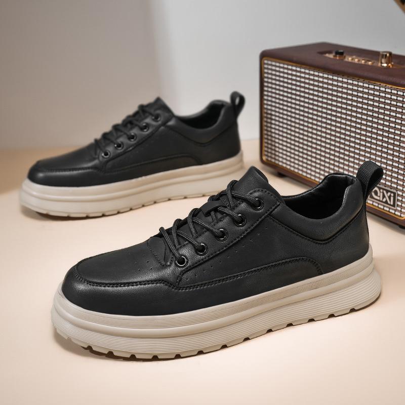 Luxury Brand Designer Men Casual Leather Shoes High Quality Handmade Thick Bottom Shoe New Business Social Shoes Outdoor Oxfords