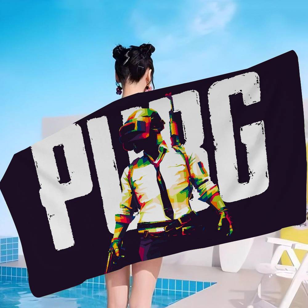 Asciugamano da Spiaggia in Microfibra per Tiro Sportivo Competitivo Tattico P-Pubg Assorbente Asciugatura Rapida per Resort Balneari Arrampicata in Montagna
