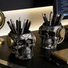 Pen Holder Large Storage Capacity Style Pen Cyberpunk Industrial Stand Lightweight Non-Slip Desktop Organizer