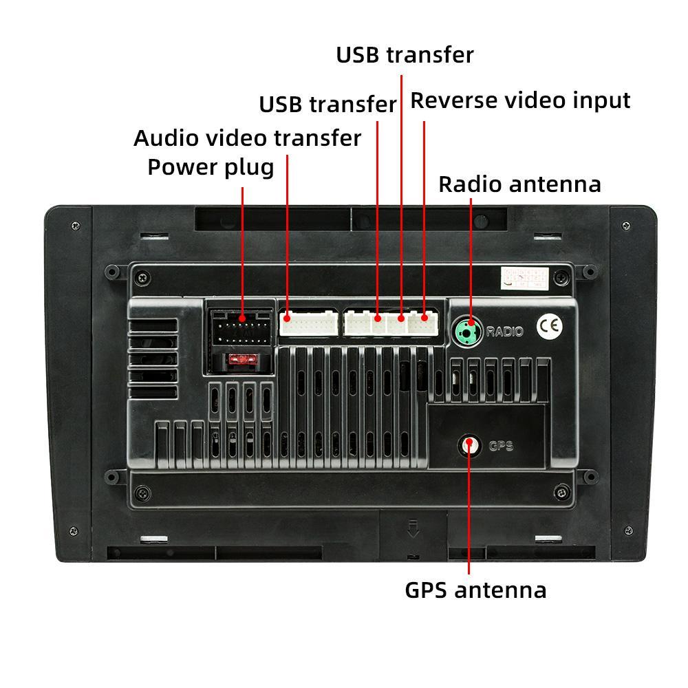8 tommers radio 2 din Android bil GPS-navigasjon for Ford New Transit 2009-2019 Med knappeknapp Multimediaspiller Stereo Audio Auto 1+32GB