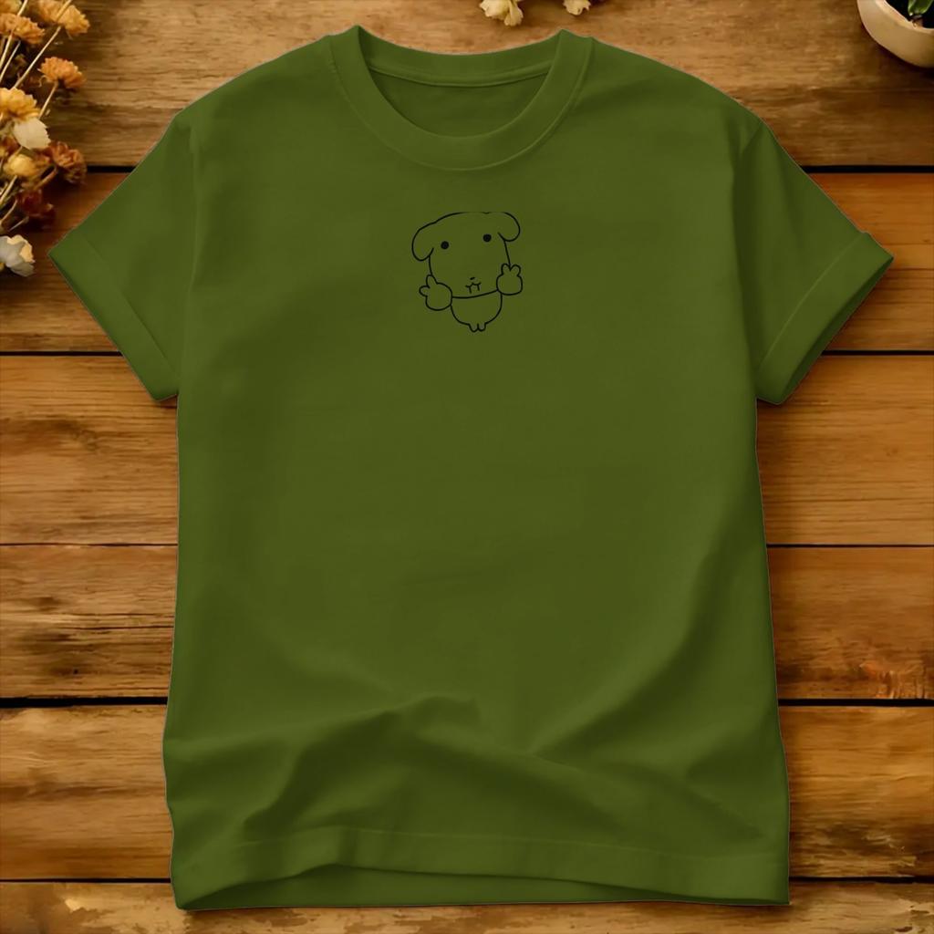 Waving Happy Dog Cartoon T Shirt Summer Ganadi Cotton T Shirts For Male Pattern Tshirt Short Sleeve Streetwear Top Tees