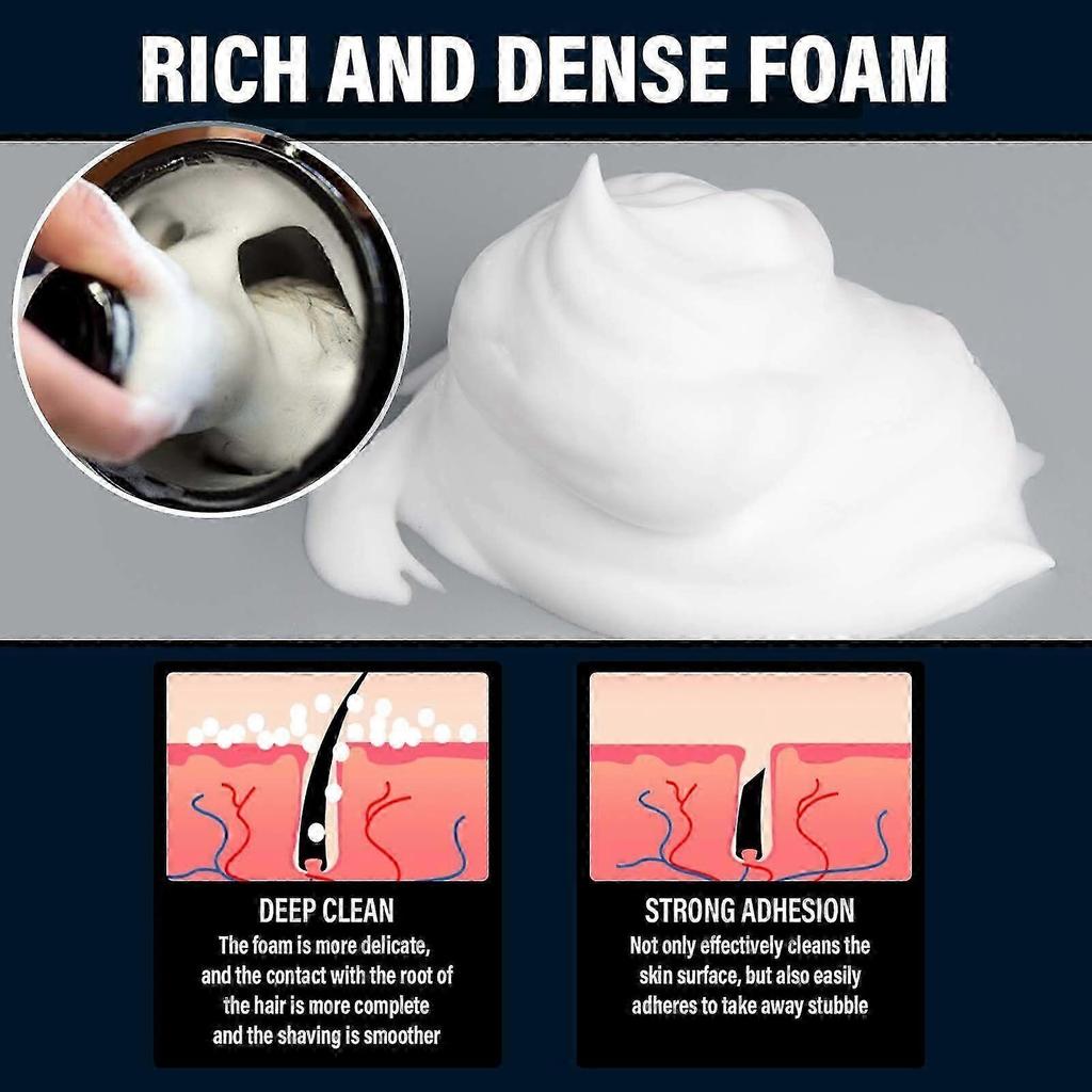 Shaving Soap For Men, Shave Beard Men's Facial Foam Rich Smooth Gentle