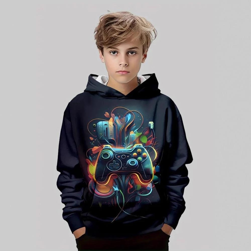 Children's Game Entertainment 3D Digital Printed Boys' Personalized Fashion Hoodie Sweatshirt