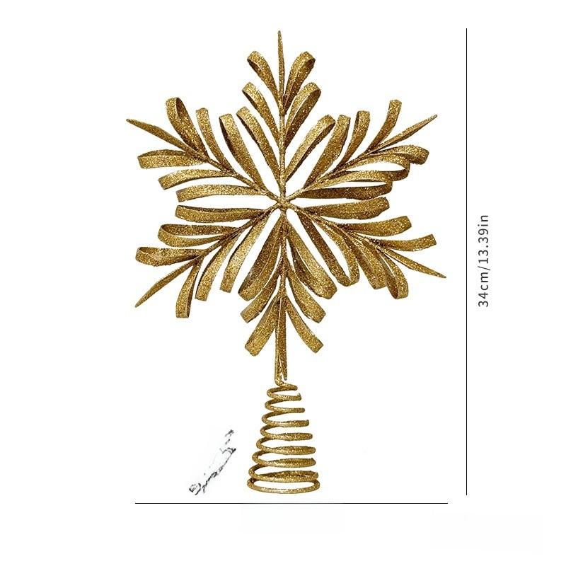 Christmas Modern Minimalist Tree Star Ornament 3d Snowflake Design Decor Festive