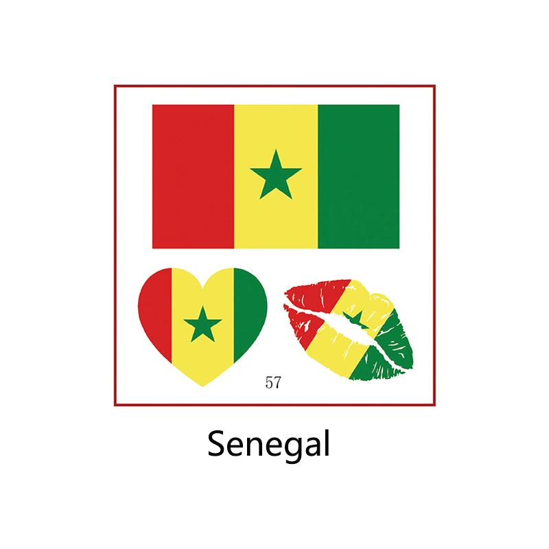Football Sports Match National Flag Stickers Football Fans Cheer and Assist for Soccer Players,Face Arm Body Temporary Tattoos