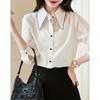 Women's Embroidered Bowknot Long Sleeve Shirt