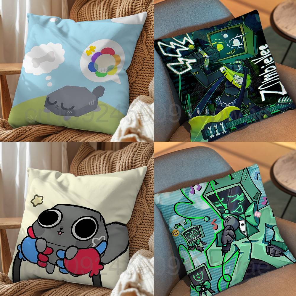 Fine Glasses Unisex Vee Pebble Required Dandys World Day Gift Pillow Case Living Room Sofa Cushion Cover Suitable For Home Bedroom Custom Decoration