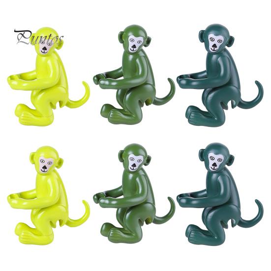 3/6 piezas de soporte para plantas con forma de mono, herramienta de crecimiento de plantas, soporte para tallos, brotes y esquejes.