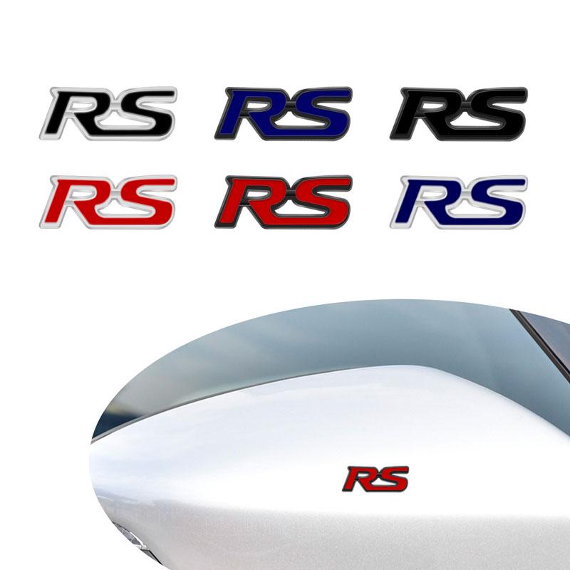 Auto Decor 3D Small Metal RS Emblem Steering Wheel Center Console Car Interior Sticker For Captiva Lacetti Aveo Cruze