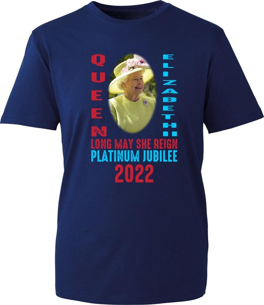 Queen Elizabeth Long She Reign Platinum Jubilee Tshirt Queens Keepsake Tee Tops S