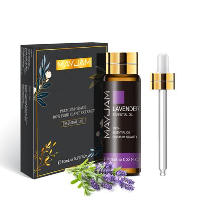 MAYJAM 10ML Essential Oils with Glass Dropper Pure & Natural Fragrance Oils for Aromatherapy Diffusers Skin Care Massage Candle & Soap Making