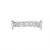 Hot-Selling European & American Hip Hop Halloween Grillz: Chain & Hollow Out Zircon Inlaid Fangs