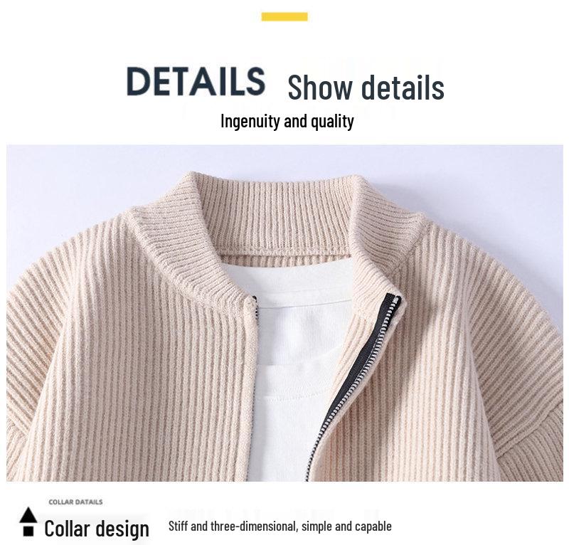 2025 A/W Casual Men's Sweater Cardigan - New Southeast Asia Style