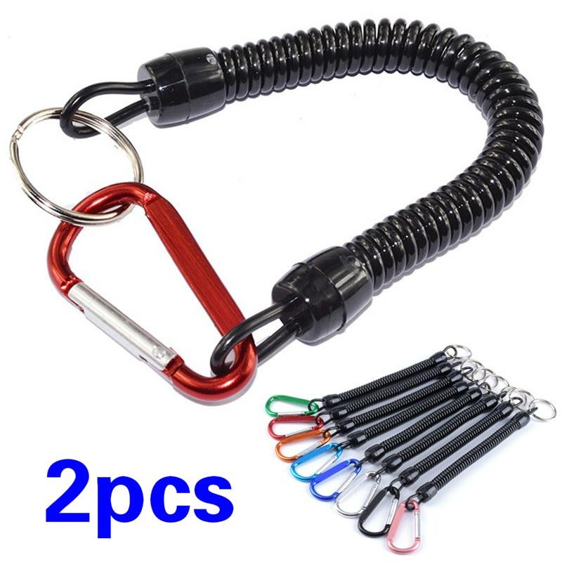 2X Retractable Rope Secure Pliers Lanyard Coiled Fishing Camping Tools