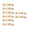 10sets 5 6.5 8mm Solid Brass Button Stud Screw Nail Screwback for Leather Rivet Belt DIY Gold