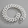 30mm Extra Large Cuban Necklace & Bracelet Set with Full Diamond Detailing