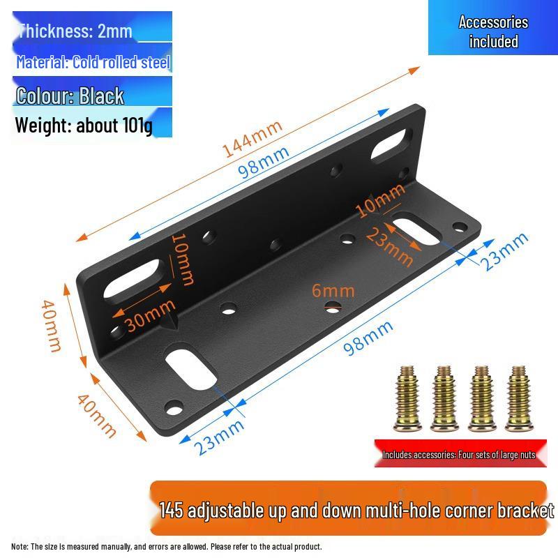 Thickened Large Triangle Soft Bed Corner Bracket - Right Angle Fixed Iron Frame Support