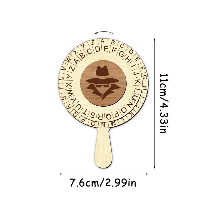 Creative Detective Spy Decoding Wheel Escape Room Decryption Password Disk Holiday Party Game Props Halloween Christmas Gift