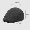 Middle-Aged and Elderly Winter Hat Men's Outdoor Coldproof Velvet Thick Advanced Cap Father's Ear Protection Duck Tongue Cotton Cap