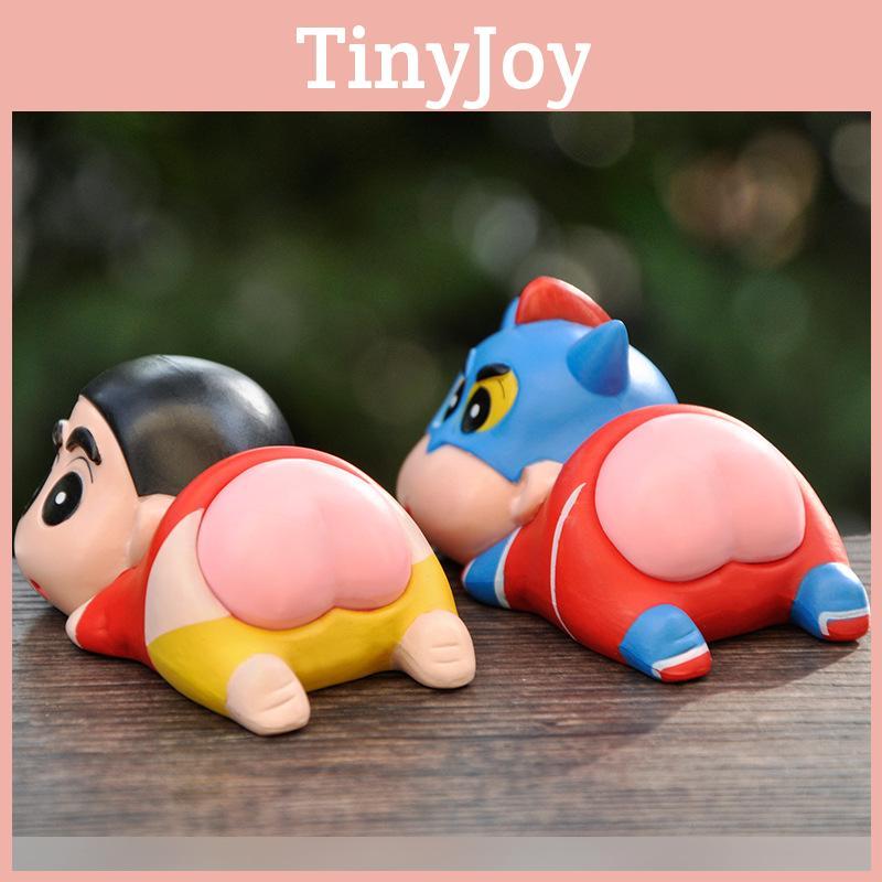 Crayon Shinchan Pvc Desktop Car Decor Model Toy For Collectors And Fans Special Characters Included