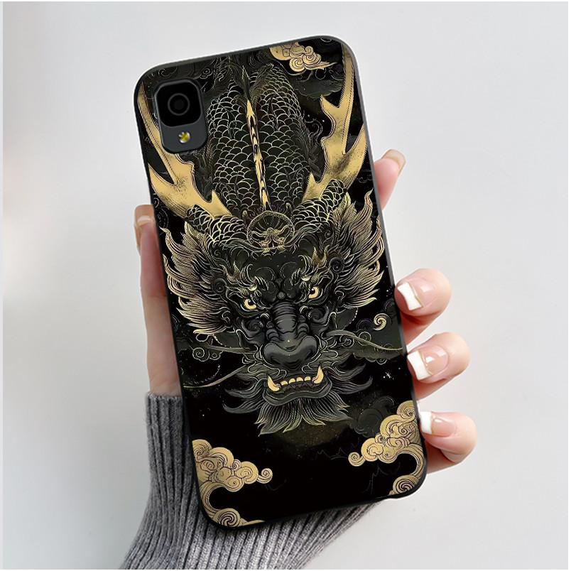 Casing For TCL 30Z 30T 30LE Phone Case Luxury Dragon Cute Cool Boys Girls Black Soft silicone Back Cover For TCL 30 Z T LE Shell