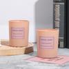 Romantic Pink Glass Scented Candle with Plant Wax - Boxed Souvenir, In Stock