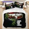 Survival Postapocalyptic World Three-piece set (1 * duvet cover + 2 * pillowcase, without core) 2D Flat Bedding set Duvet cover and pillowcase