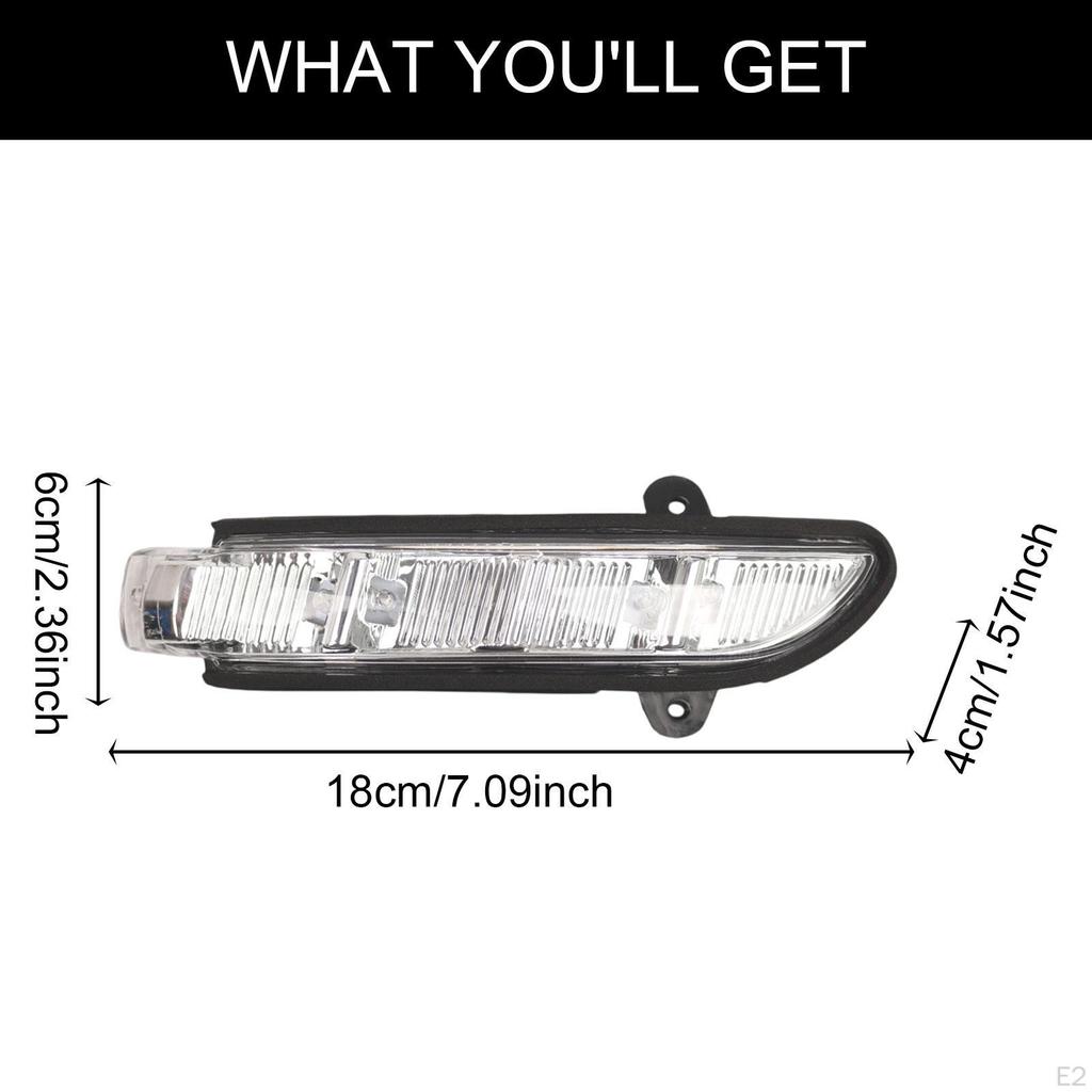 Lusterko boczne kierunkowskaz lampka wskaźnikowa akcesoria samochodowe łatwe w montażu lewe samochodowe