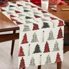 Christmas Tree Table Runner Merry Christmas Decoration 2025 Navidad Natal Xmas Gifts Snowflake Table Cover Happy New Year 2026