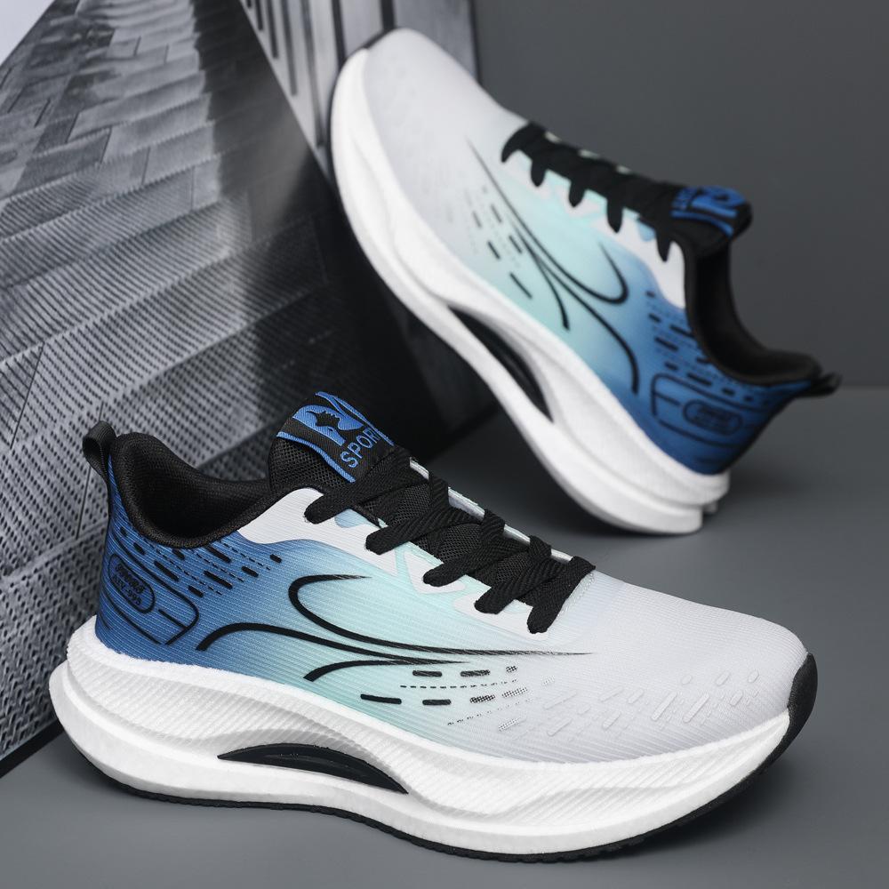 Spring new sports and leisure shoes carbon plate heightening running shoes lightweight shoes