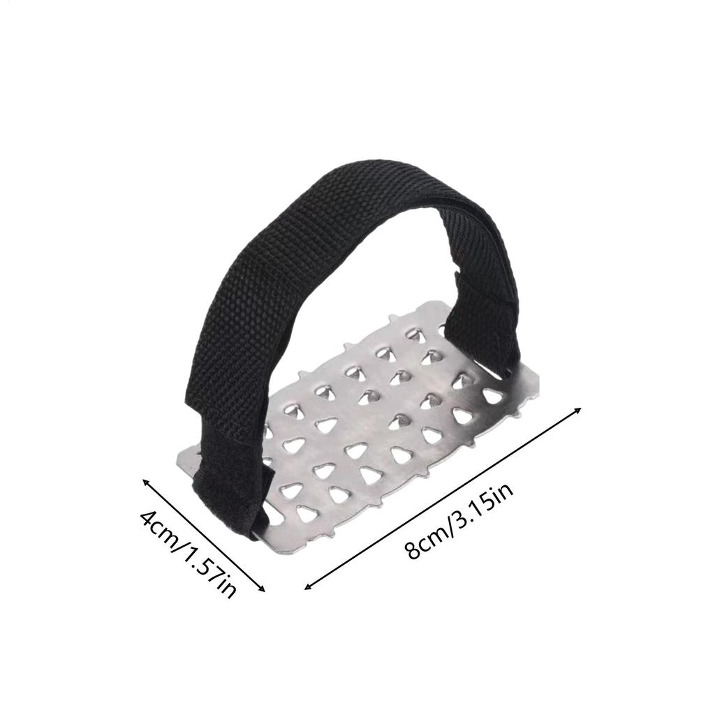 Ice Spikes for Boots Anti-Slip Stainless Steel Footwear Ice Grippers Traction Cleats for Climbing Running Mountaineering Walking