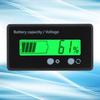 GY6GS Battery Power LCD Display Voltage Meter 1284V with Light Alarm Function (Green Light)
