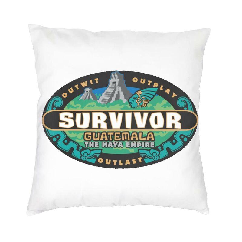 Reality TV Survivor Cushion Covers Sofa Home Decorative Square Throw Pillow Case 40x40cm
