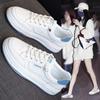 Leather Women's Shoes 2026 Spring and Summer New Ins Versatile Thick Baseplate Shoes Women's Casual Sports Shoes