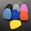 ZAD silicone rubber car key cover case set protector shell holder for JEEP wrangler   grand cherokee compass patriot car styling